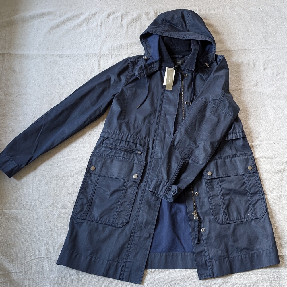 J CREW Field Jacket Medium Navy